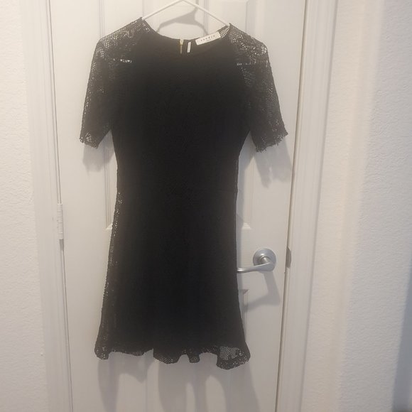 Sandro Black Lace Dress size 1 (US 4) - Picture 6 of 12